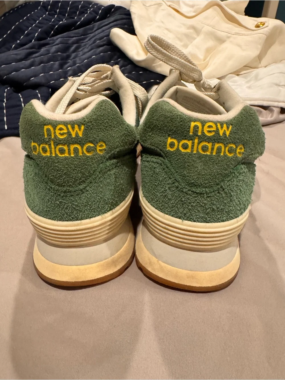 New Balance Green & Yellow Retro Runner - Picture 5 of 8